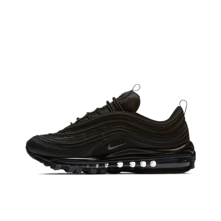 推荐商品：Nike Air Max 97 跑鞋 气垫减震全掌舒适透气防滑耐磨百搭复古织物合成革运动时尚圆头包裹性支撑 Triple Black 纯黑色