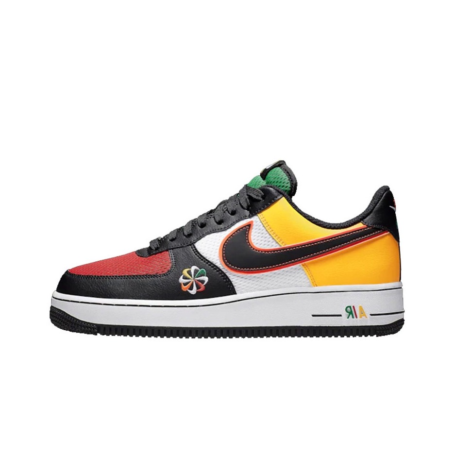 推荐商品：Nike Air Force 1 空军一号 板鞋 轻便舒适百搭耐磨防滑复古 Red/Black/Turmeric 黑/红/黄/白