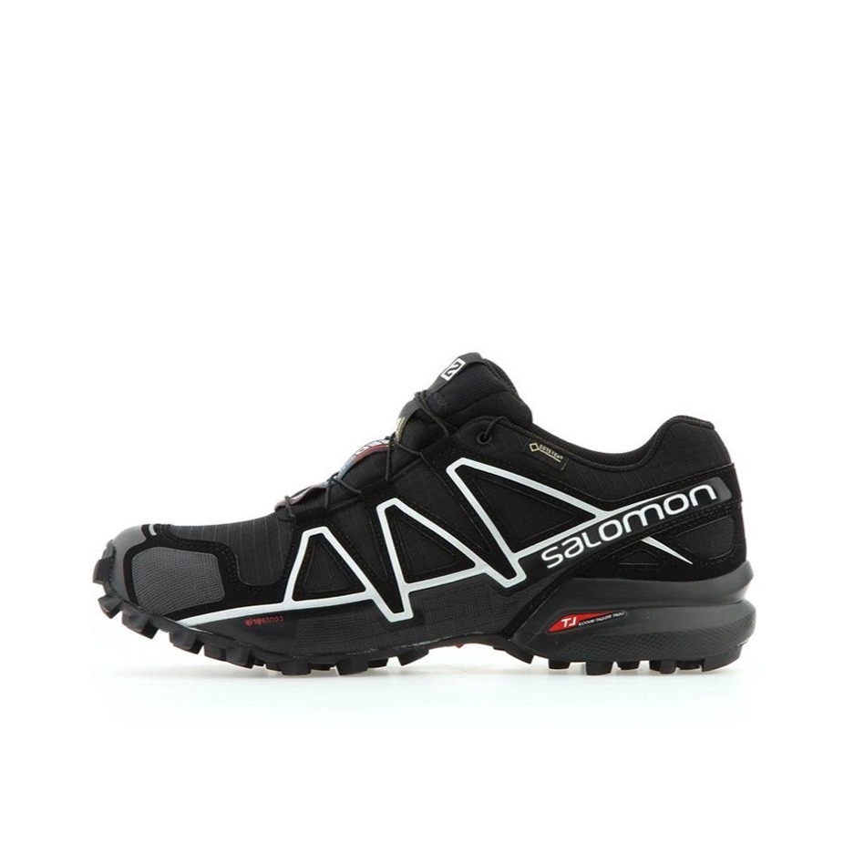 推荐商品：Salomon/萨洛蒙 Speedcross 4 功能 轻便 透气 防滑 耐磨 防水 一脚蹬 徒步鞋 舒适百搭 户外鞋 黑色/白色
