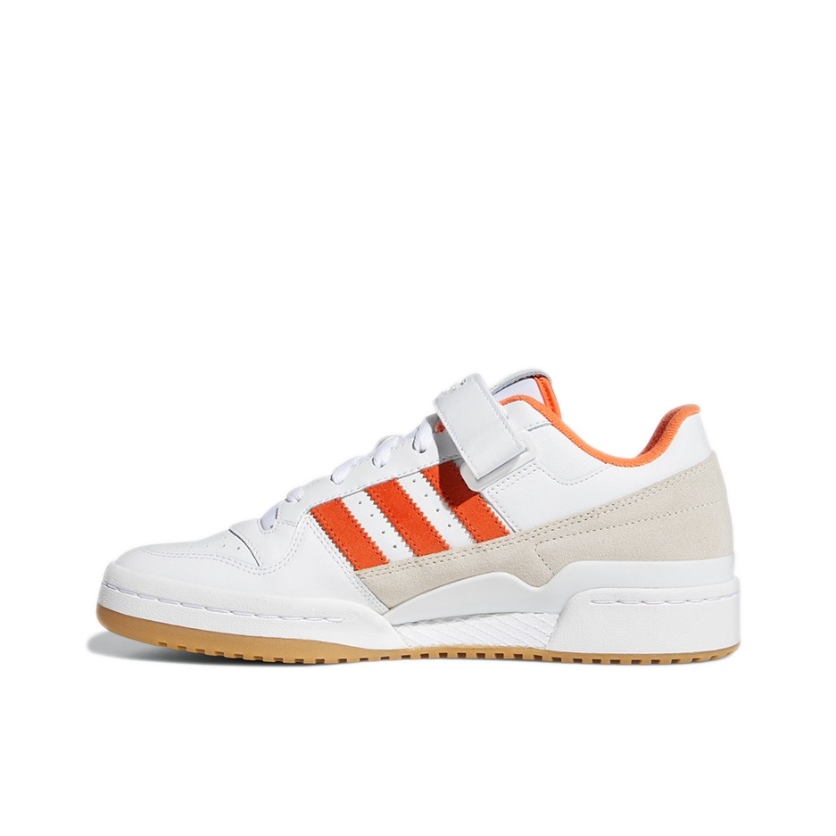 推荐商品：adidas Originals Forum 板鞋 轻便复古防滑时尚魔术贴篮球风薄底包裹性 白色/橙色/灰色/白橙