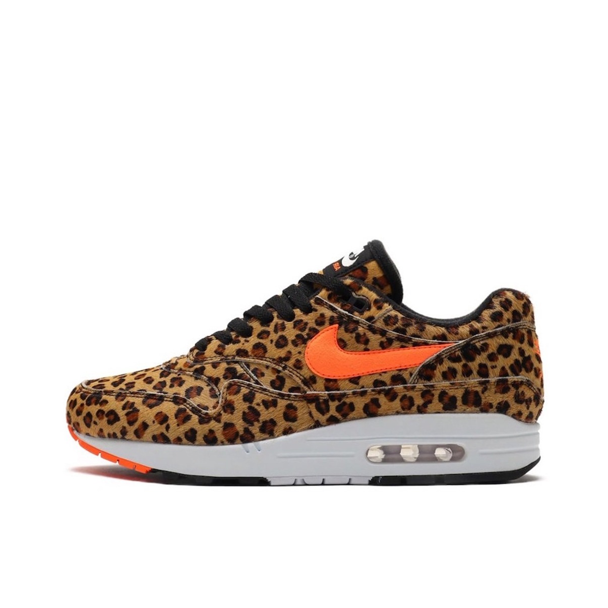 推荐商品：Nike Air Max 1 跑鞋 气垫缓震透气轻便复古运动舒适百搭潮流耐磨低帮训练防滑冬季支撑马拉松防水抓地圆头耐穿 Leopard atmos联名/猎豹