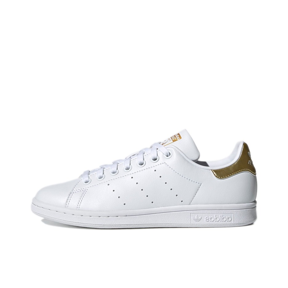 推荐商品：adidas Originals Stan Smith 板鞋 减震透气轻便低帮包裹性 白色/白金尾