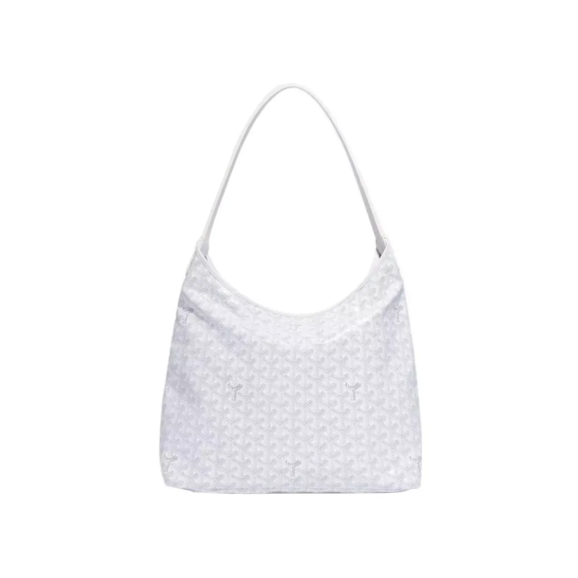推荐商品：GOYARD/戈雅 BOHÈME系列 hobo bag 狗牙拉链满印帆布拼小牛皮革抗压拼皮手柄单肩斜挎包