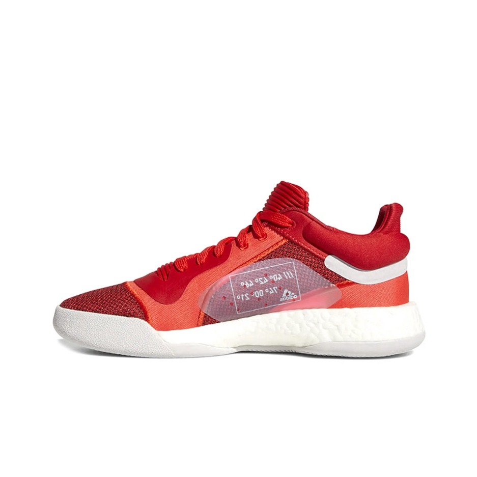 推荐商品：adidas Marquee Boost 篮球鞋 透气轻质缓震复古耐磨实战 Low Red/White 红白 Low