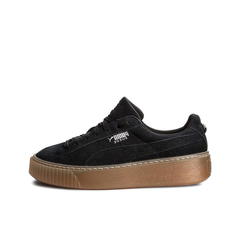 推荐商品：Puma/彪马 Suede Platform Rihana 蕾哈娜 松糕鞋 板鞋 复古百搭防滑耐磨舒适厚底休闲 Black/DarkGoldenrod/Gold 黑棕金