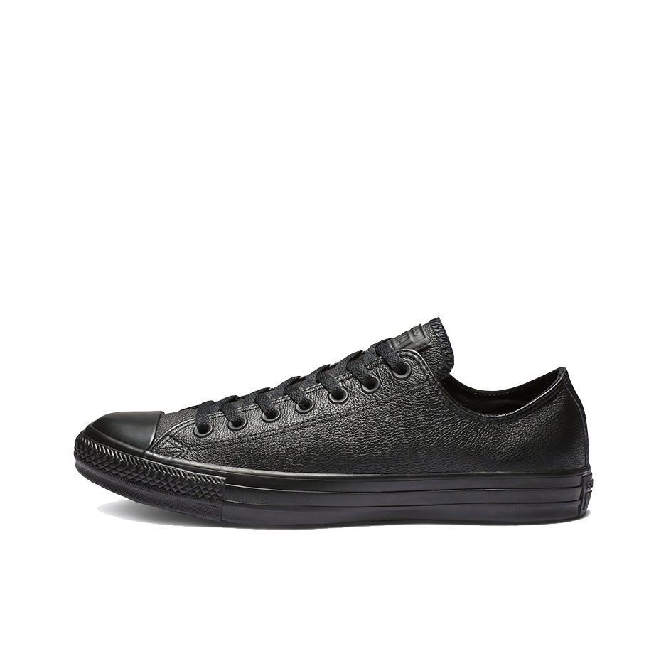 推荐商品：Converse/匡威 Chuck Taylor All Star 帆布鞋 常青款轻便防滑耐磨百搭复古圆头减震贴合高帮 Black 革面/暗黑色