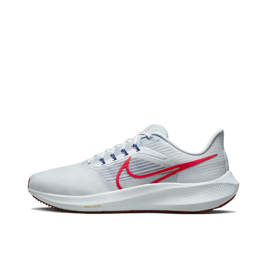 推荐商品：Nike Air Zoom Pegasus 39 跑鞋 缓震轻质网面透气马拉松回弹织物运动圆头包裹性支撑 蓝/红
