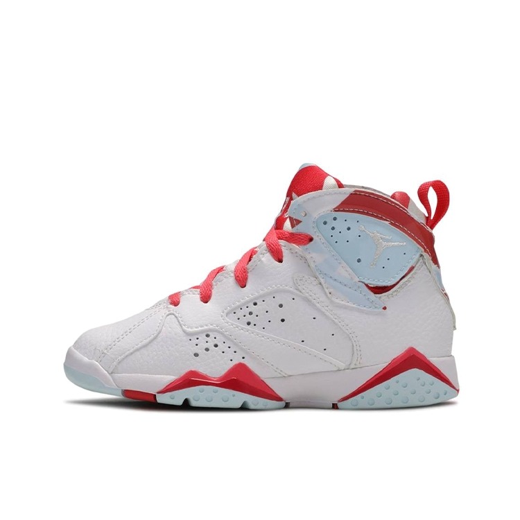 推荐商品：Air Jordan 7 运动休闲鞋 时尚防滑耐磨复古支撑合成革网布潮流 White Topaz Mist GS/糖果