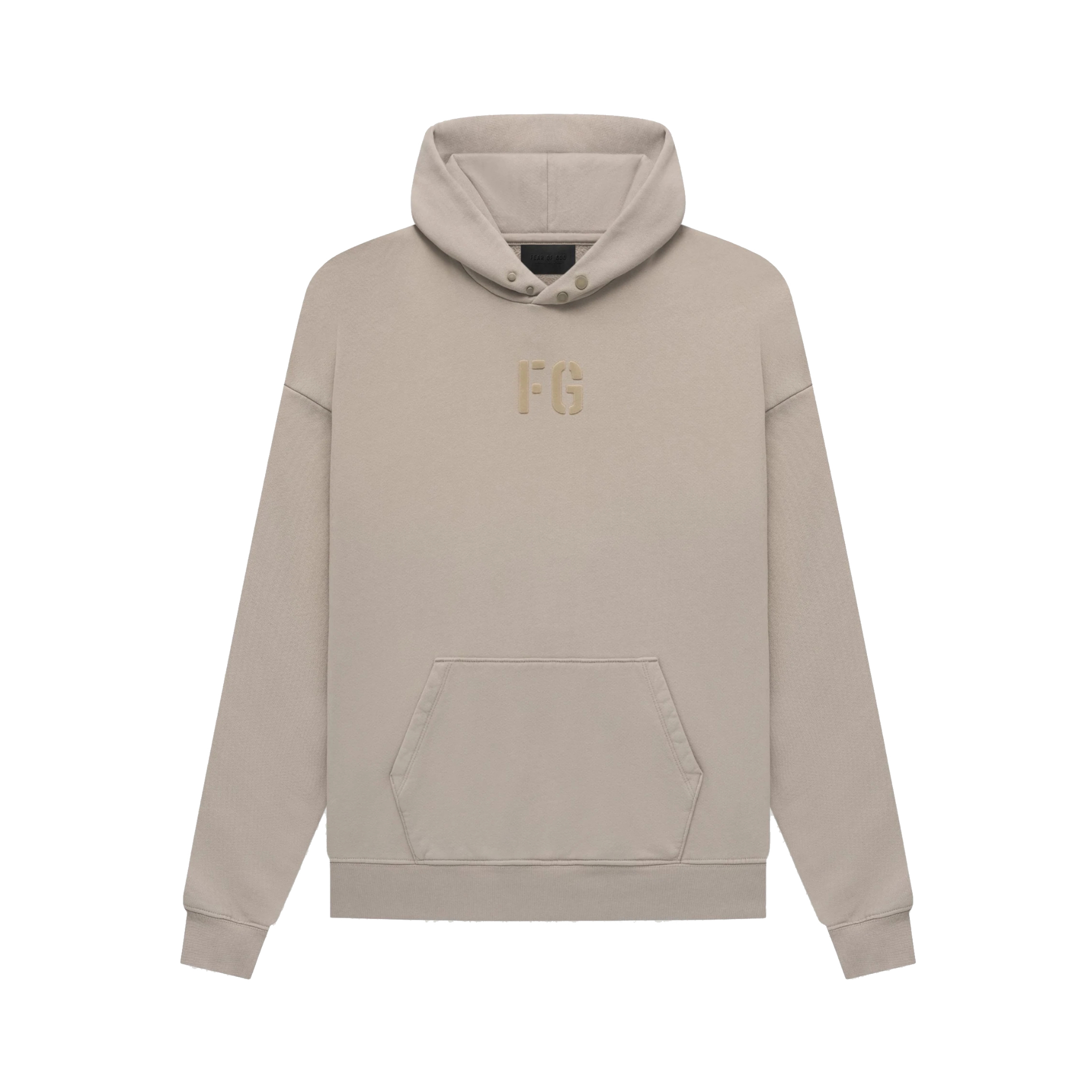 Fear of God 做旧植绒字母Logo连帽卫衣 男女同款