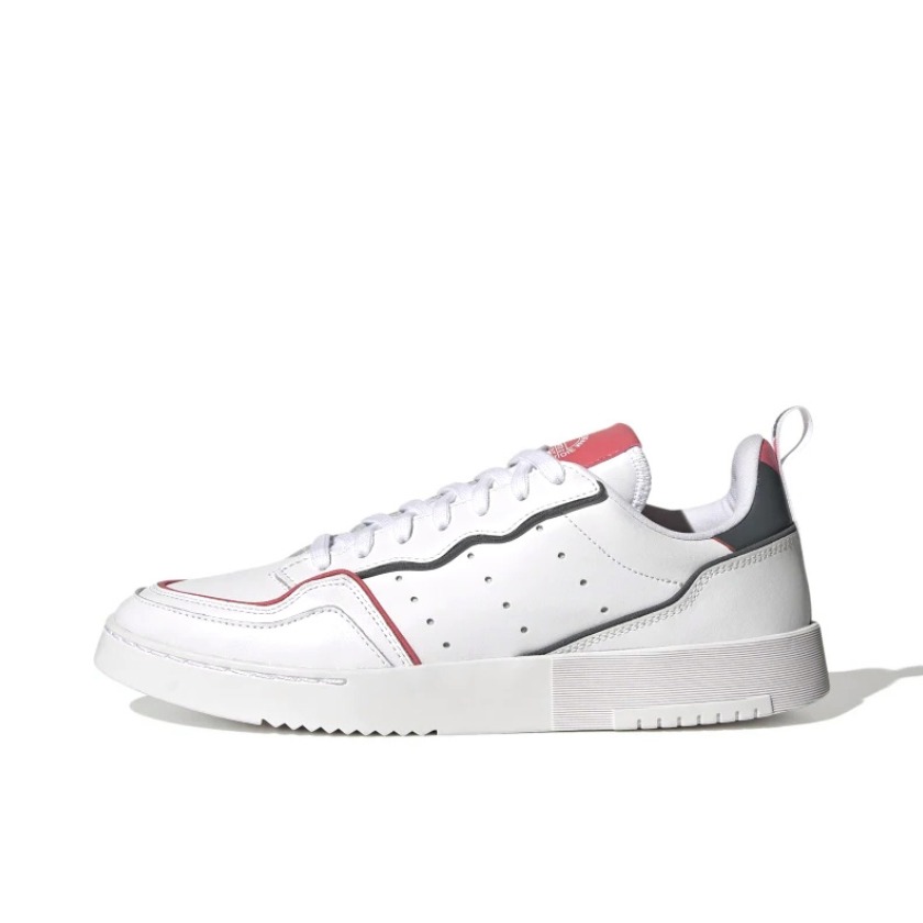 推荐商品：adidas originals Super court 板鞋 防滑耐磨轻便透气减震时尚经典复古 白色/黑色/红色