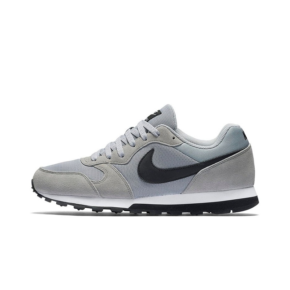 推荐商品：Nike MD Runner 2 运动休闲鞋 防滑耐磨舒适轻便复古透气百搭减震低帮 Grey Black 狼灰