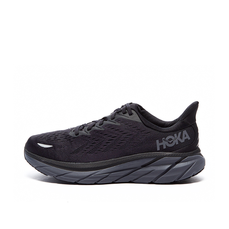 推荐商品：HOKA ONE ONE Clifton 克利夫顿 8 减震回弹 防滑耐磨 网布透气 跑鞋 宽楦/黑武士