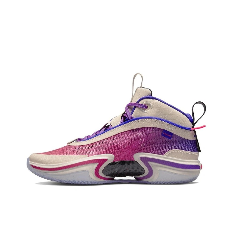推荐商品：Air Jordan 36 篮球鞋 Zoom科技舒适包裹性支撑防滑耐磨紫外线 粉色/紫色