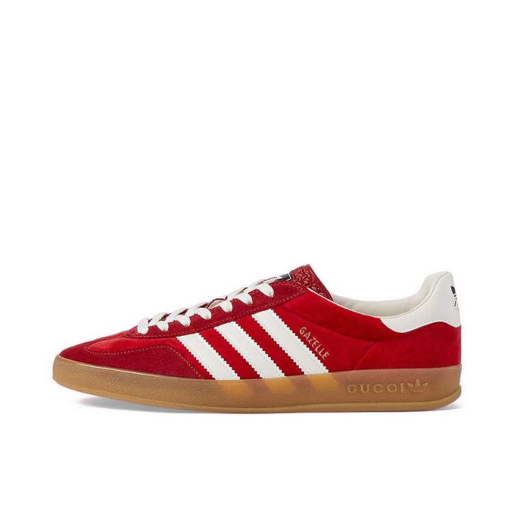 推荐商品：adidas Originals Gazelle T头鞋 德训鞋 板鞋 轻便复古薄底舒适百搭减震耐磨贴合圆头 男款/Gucci联名/红色/白色/胶黄