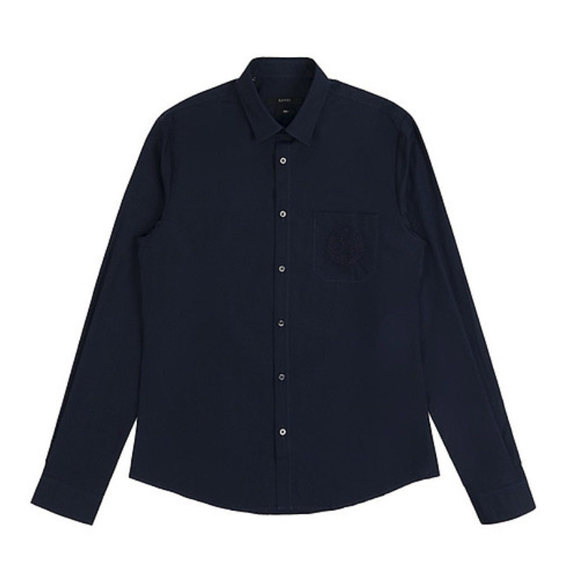 Gucci/古驰 翻领面告知单排纽扣长袖徽标衬衫 36868121131