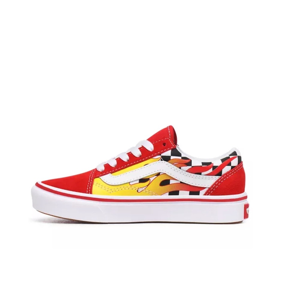 推荐商品：Vans/范斯 Old Skool 滑板鞋 板鞋 轻便防滑复古舒适经典 ComfyCush/红色/白色/黑色