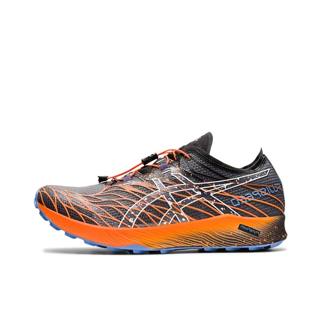 推荐商品：Asics/亚瑟士 FujiSpeed 抓地 防滑耐磨 缓震回弹 舒适透气 圆头 户外 跑鞋 黑色/紫色