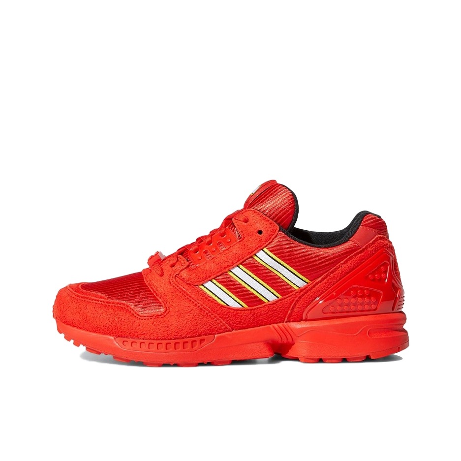 推荐商品：adidas Originals ZX 8000 复古 舒适百搭 防滑耐磨 轻便透气 织物 低帮 缓震 运动休闲鞋 Lego联名/红色/白色