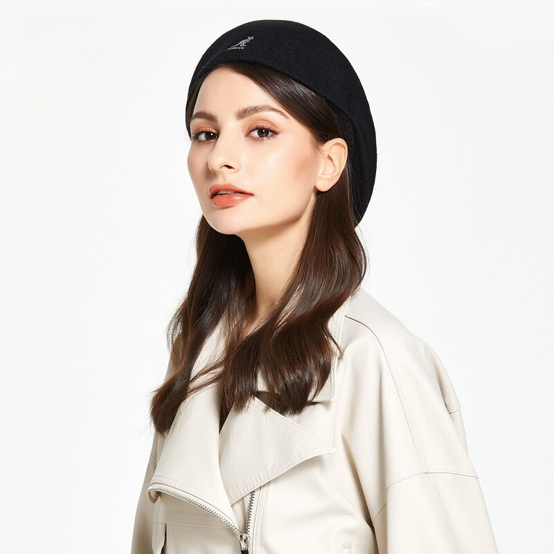 推荐商品：【王嘉尔同款】Kangol 徽标刺绣羊毛混纺贝雷帽 0258BC