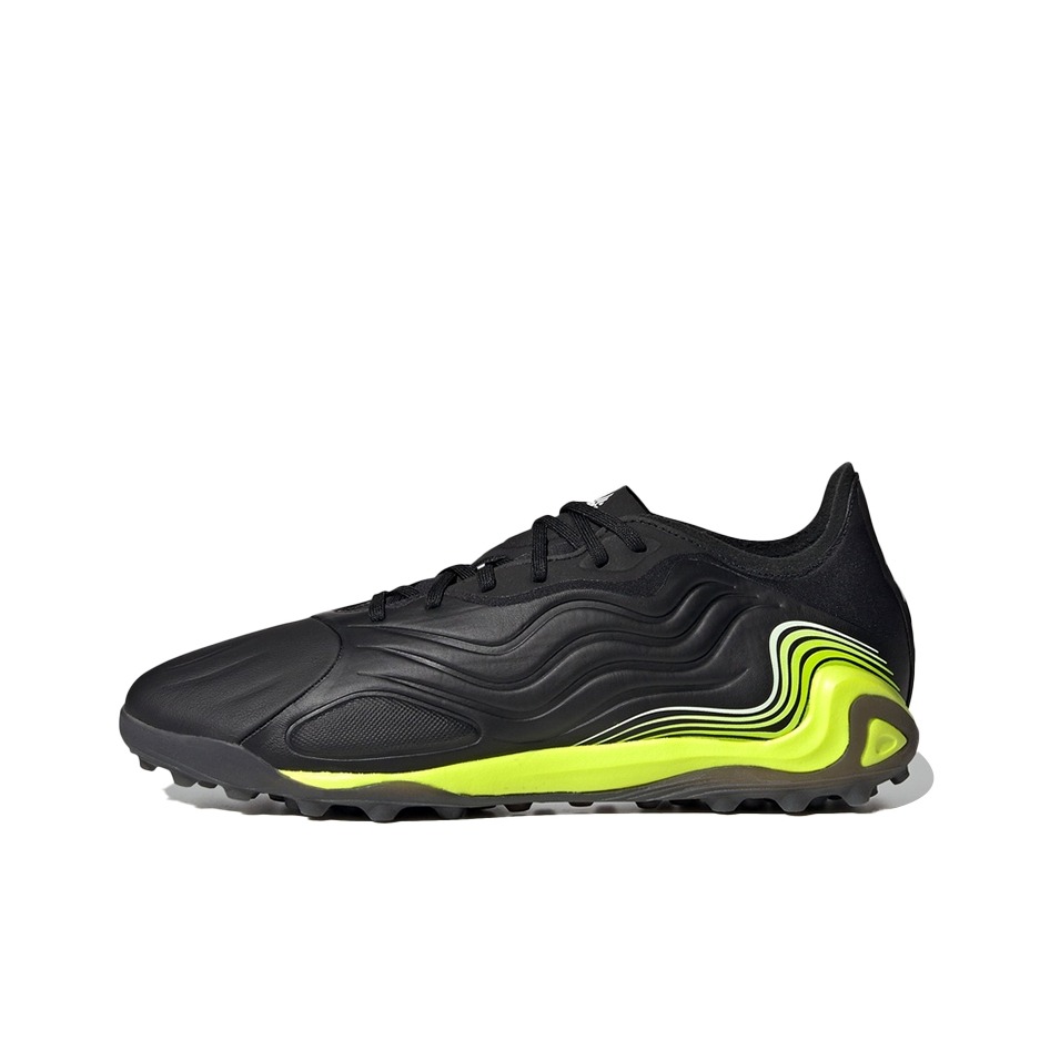 推荐商品：adidas Copa Sense.1 TF 顶级 胶质碎钉 人造草地 训练 防滑 足球鞋 黄色/黑色