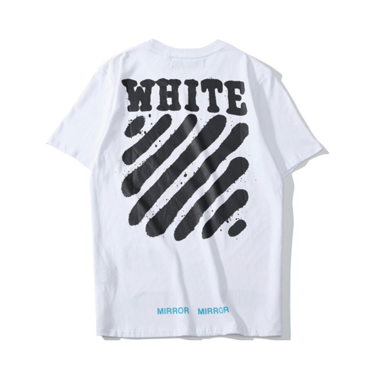 OFF-WHITE C/O VIRGIL ABLOH 虎纹泼墨印花短袖T恤 男女同款 OMAA002S17185013