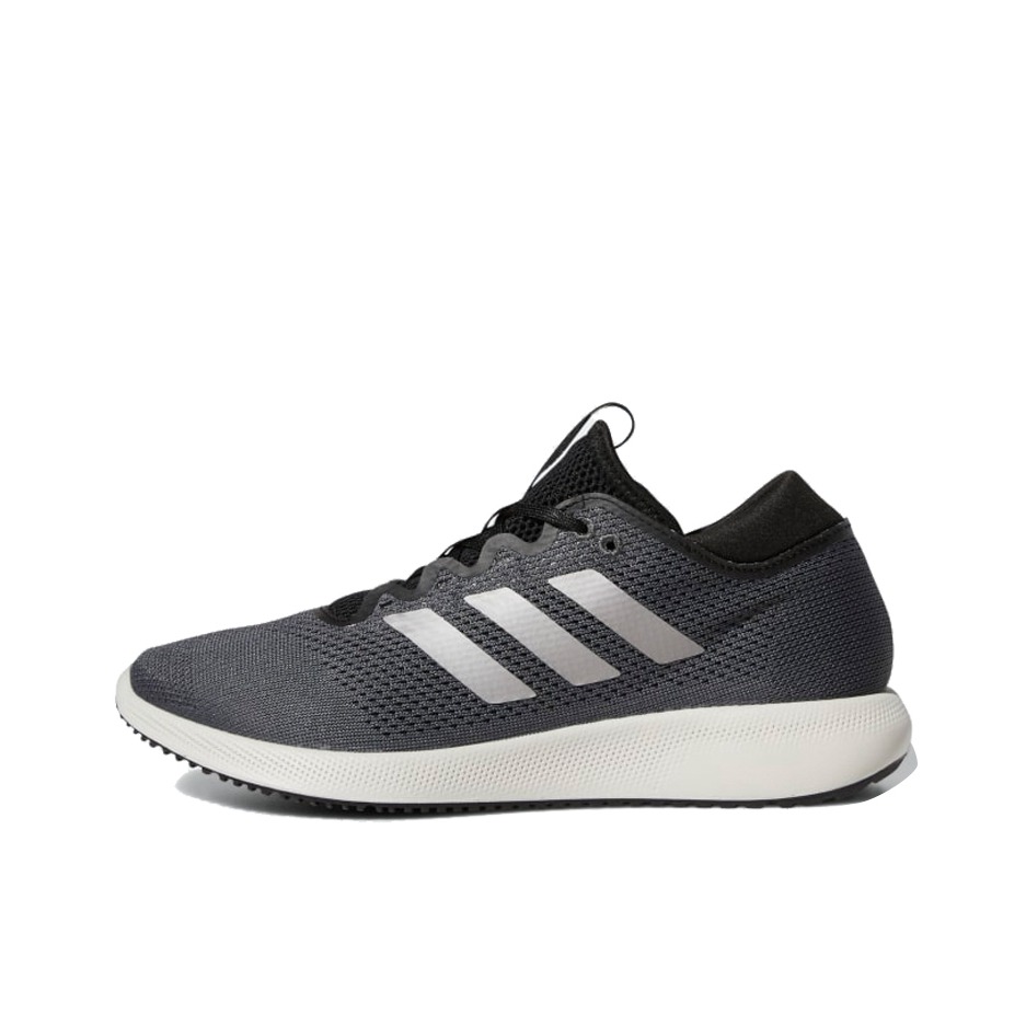 推荐商品：adidas Edge Flex 防滑耐磨 舒适轻便 减震透气 回弹 简约 跑鞋 Black/White 黑白