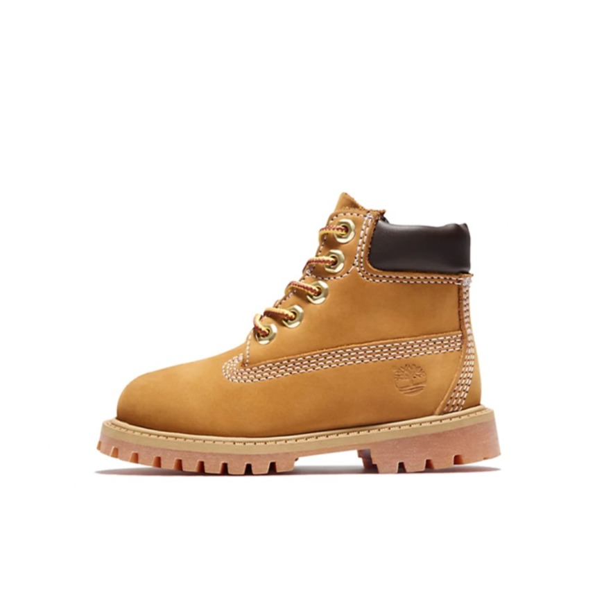 推荐商品：Timberland/添柏岚 休闲百搭 防滑耐磨 舒适 柔软抓地 防水防踢 皮靴/棉靴儿童 黄色/棕色
