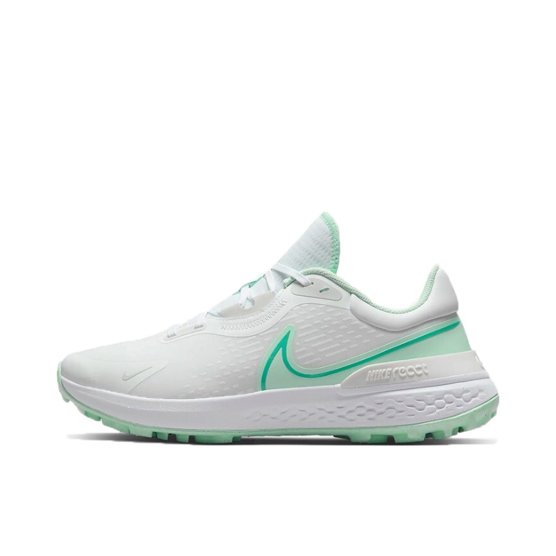 推荐商品：Nike Infinity Pro 2 减震耐磨 舒适轻便 防滑 织物 高尔夫球鞋 白色/薄荷绿