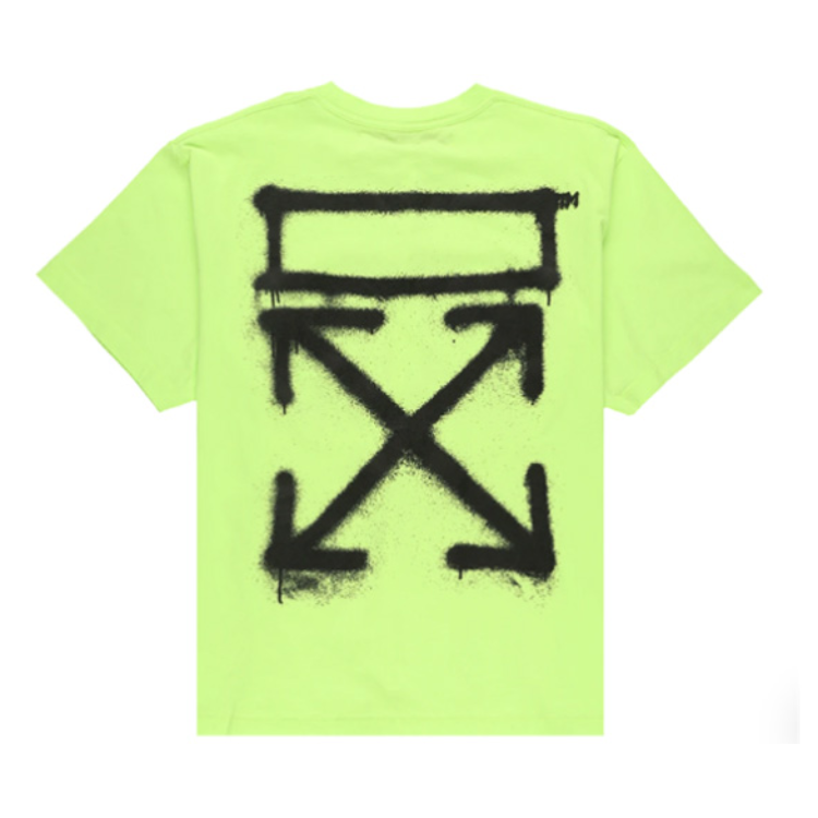 off-white 箭头LOGO印花AGREEMENT圆领套头短袖T恤 男女同款