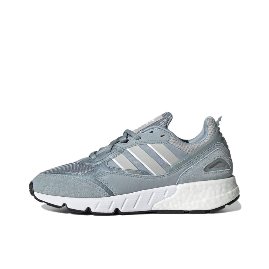 推荐商品：adidas originals ZX 1K Boost 2.0 缓震 防滑 耐磨 舒适轻便 网面透气 轻运动 跑鞋 蓝色/灰色