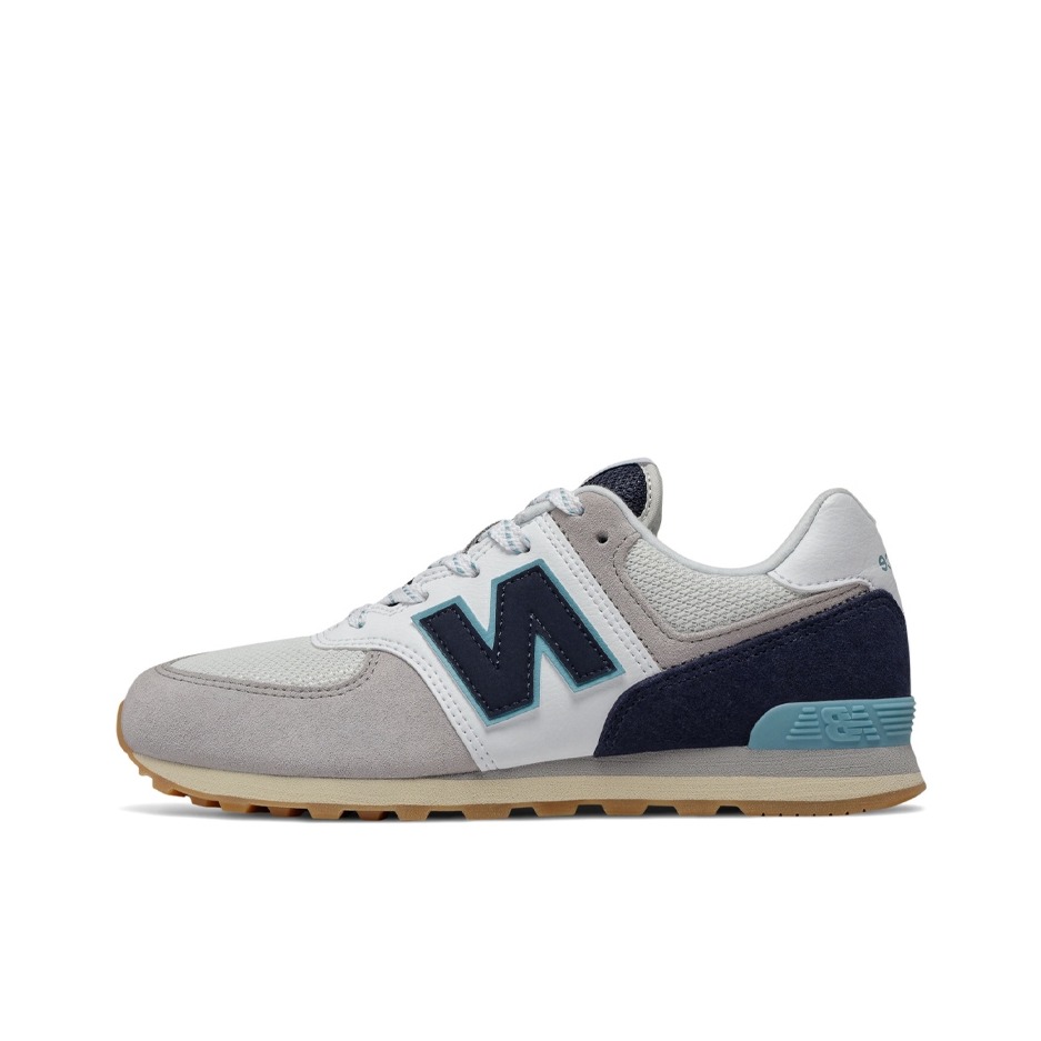 推荐商品：New Balance 574 运动休闲鞋 阿甘鞋 经典复古防滑耐磨缓震舒适透气时尚百搭轻便 白灰/藏蓝
