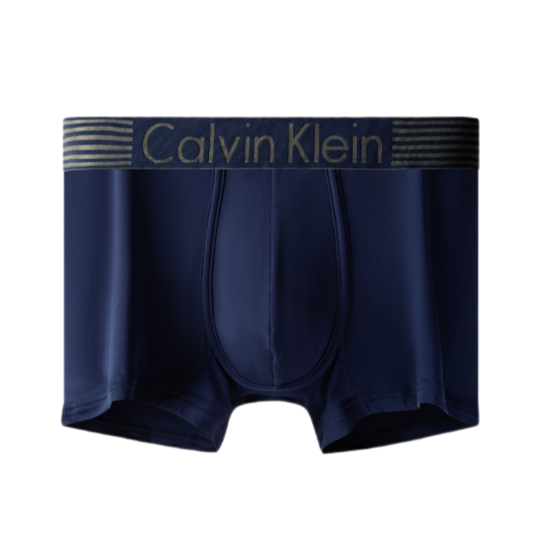 Calvin Klein 细滑提花腰边LOGO条纹防夹臀平角内裤 NB1021O