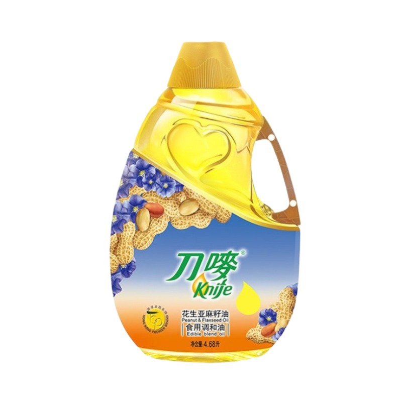 推荐商品：刀唛 压榨一级 花生亚麻籽油