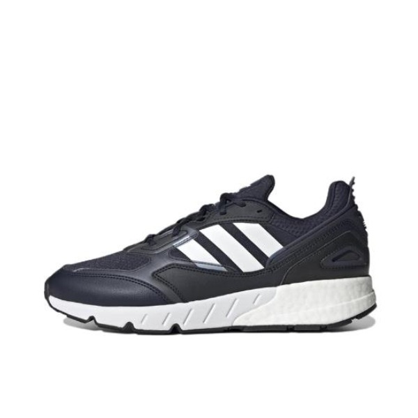 推荐商品：adidas originals ZX 1K Boost 2.0 缓震 防滑 耐磨 舒适轻便 网面透气 轻运动 跑鞋 传奇黑/白色