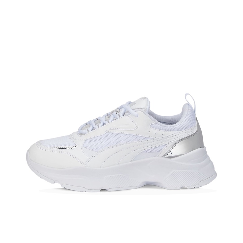 推荐商品：Puma/彪马 Cassia SL 复古时尚 耐磨舒适 轻便透气 运动休闲鞋 白色/乳白色/银色