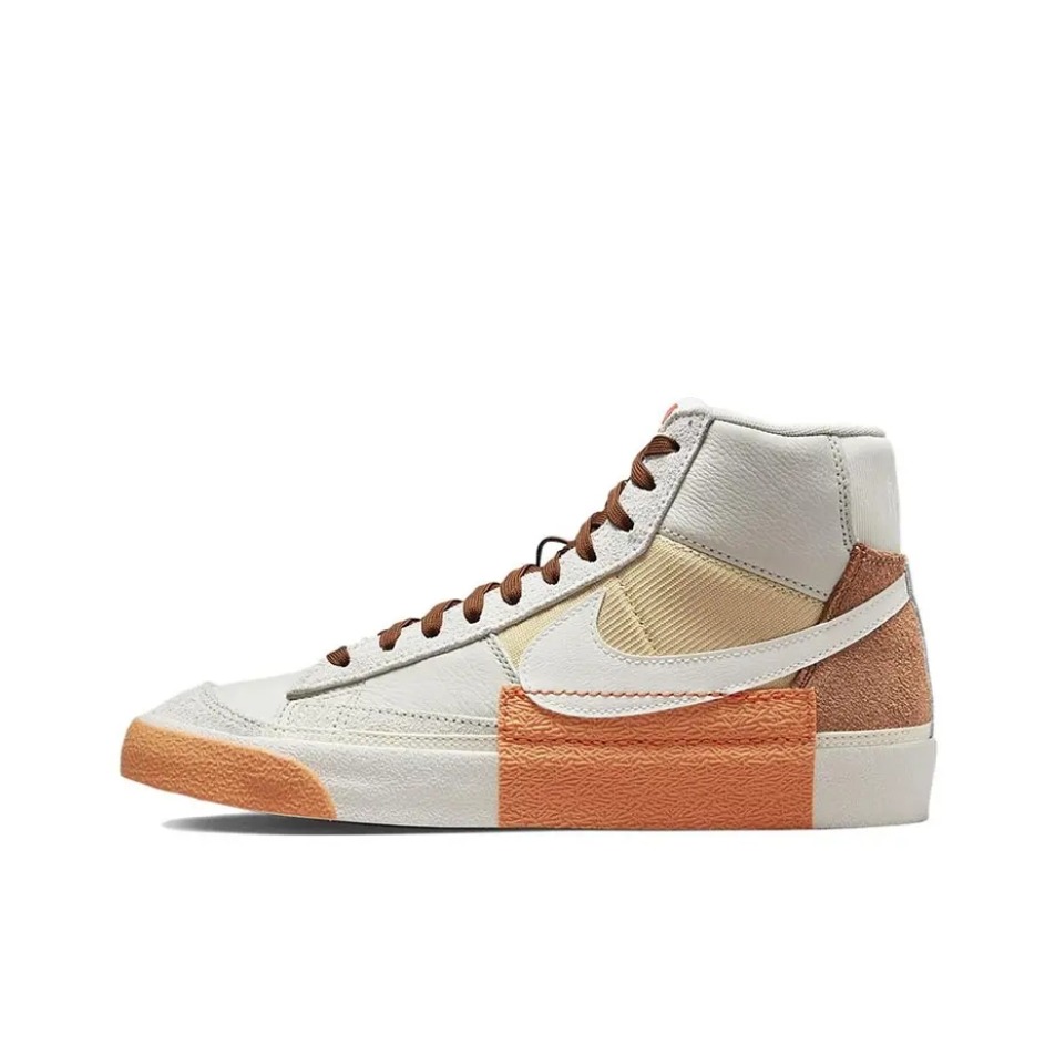 推荐商品：Nike Blazer 板鞋 经典复古防滑舒适百搭 中帮/白色/米黄