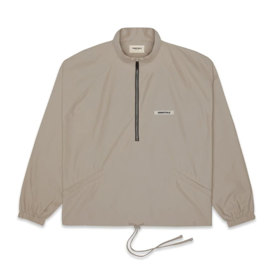 Fear Of God 副线essentials half zip track jacket 半拉链长袖反光运动插肩袖立领防风夹克 男女同款