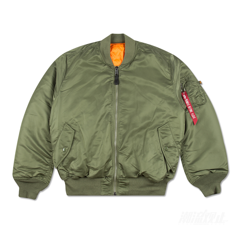 【侃爷同款】Alpha Industries/阿尔法工业 x Daily Paper MA-1 Bomber 联名MA1空军薄短款长袖双面穿拉链飞行员夹克