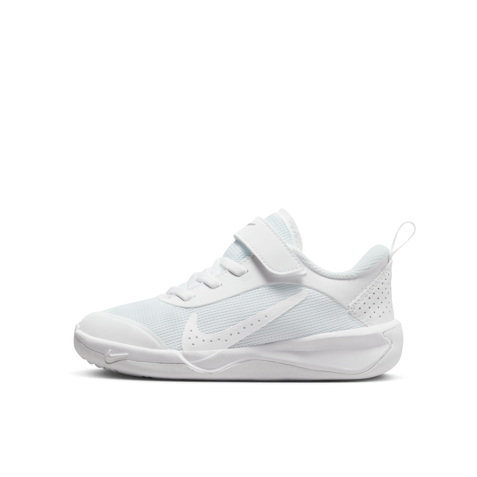 推荐商品：Nike Omni Multi-Court 防滑耐磨 轻便透气 魔术贴 运动鞋 儿童 小童/白色