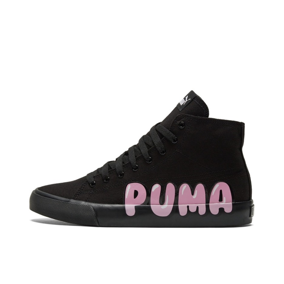 推荐商品：Puma/彪马 Bari 时尚复古 防滑耐磨 轻便透气 休闲 帆布鞋 黑色/浅粉