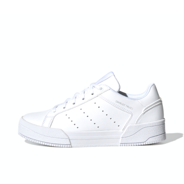 推荐商品：adidas Originals Court Tourino 板鞋 防滑耐磨轻便透气减震 大童/白色