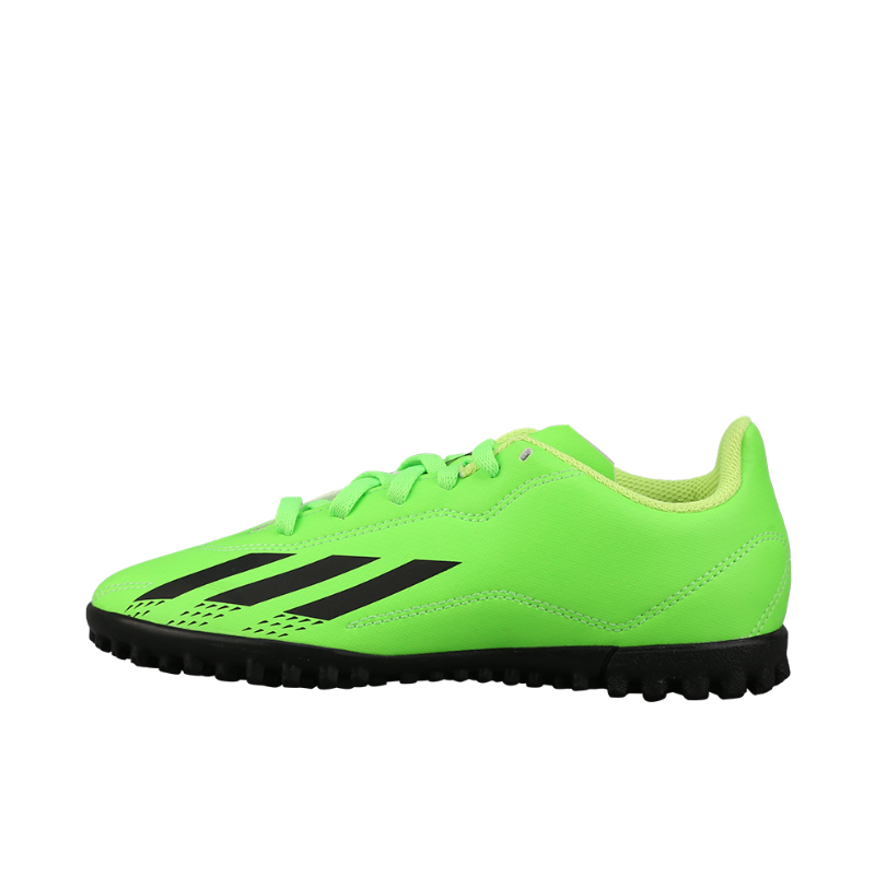 推荐商品：adidas X Speedportal.4 TF 入门 胶质碎钉 防滑耐磨 舒适透气 百搭 人造草地 训练 足球鞋 大童/绿色/黑色