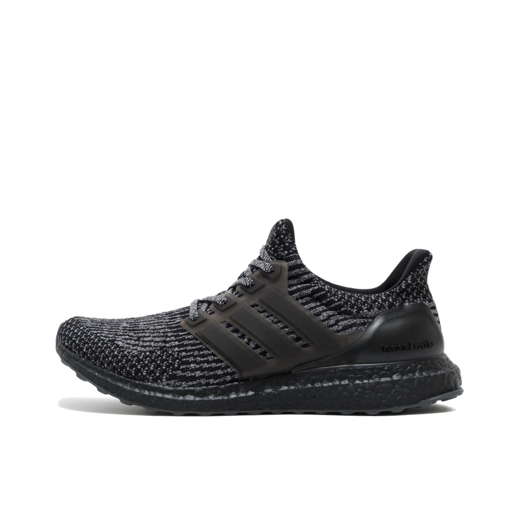 推荐商品：adidas Ultra Boost 3.0 跑鞋 缓震回弹透气防滑轻便耐磨编织马拉松支撑休闲运动圆头 Black Silver 黑灰色