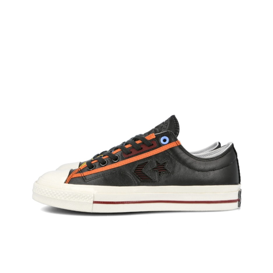 推荐商品：Converse/匡威 Star Player 星箭 防滑耐磨 复古休闲 舒适轻便 简约 板鞋 黑色/橙绿革面