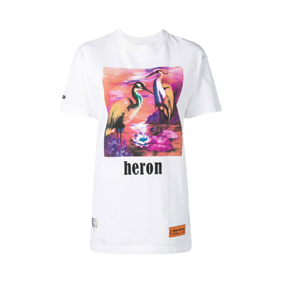 Heron Preston 彩色仙鹤印花图案圆领宽松半袖短袖T恤 HWAA007R19632026_sE54e