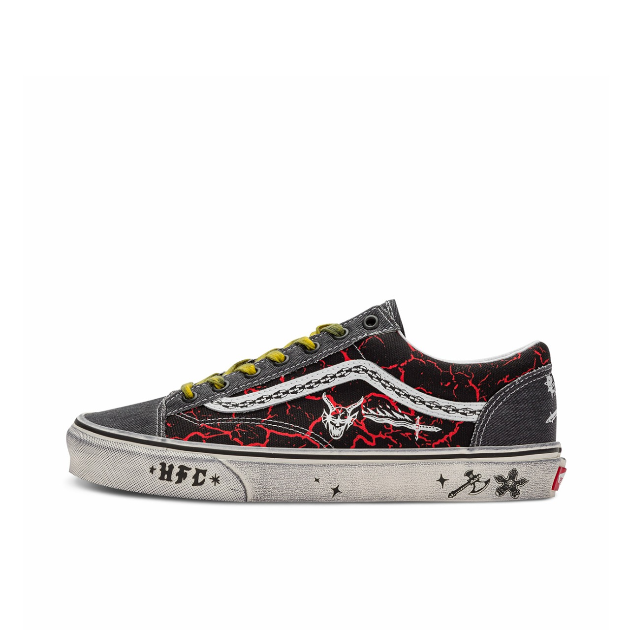 推荐商品：Vans/范斯 Style 36 滑板鞋 板鞋 舒适轻便防滑耐磨复古百搭帆布拼接防水运动 Stranger Things联名/黑红撞色