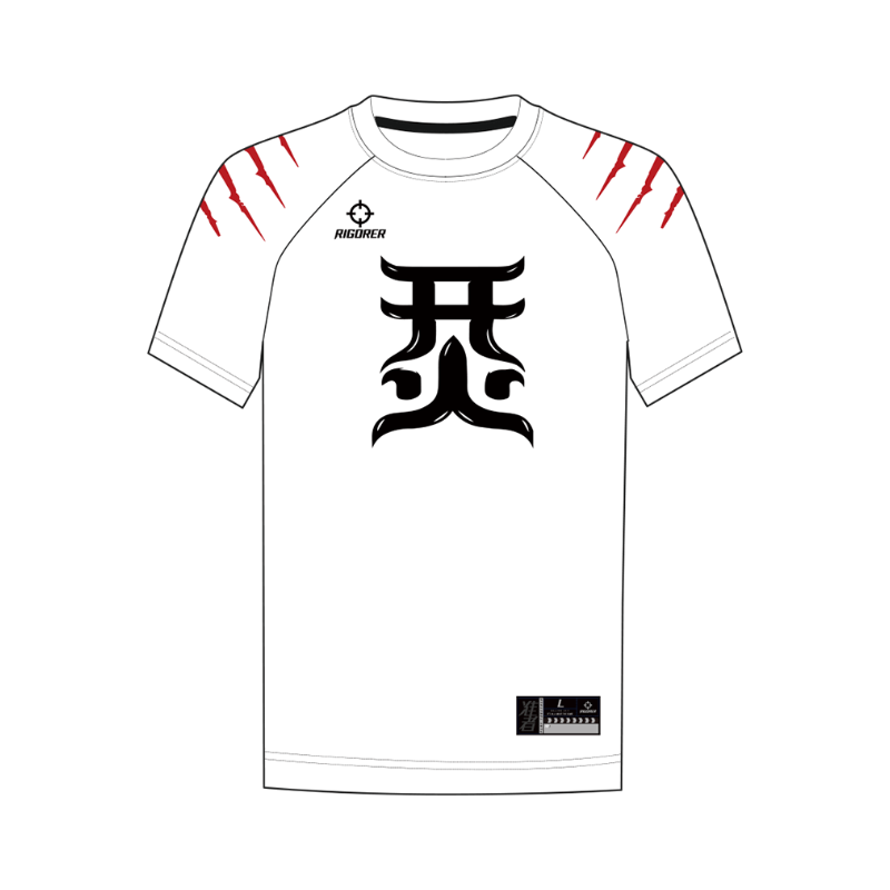 RIGORER 广东联赛同款数码满印个性定制透气圆领短袖T恤 男女同款 Z120110452