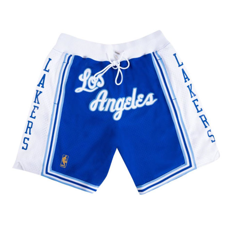 【内马尔同款】Mitchell Ness X JUST DON联名 NBA球队洛杉矶快船队芝加哥公牛灰熊系列复古球迷版徽标logo印花刺绣96赛季系带美式中腰直筒网眼五分运动短裤