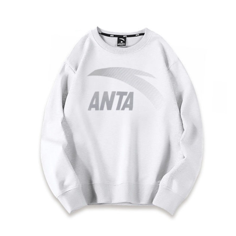 Anta 保暖透气套头加绒长袖圆领内搭卫衣 952038720