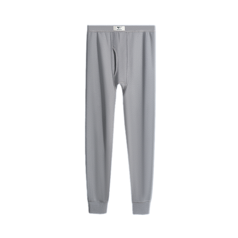 推荐商品：Septwolves/七匹狼 加绒保暖防风纯棉打底裤 98753 浅麻灰